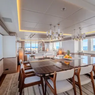 Main deck dining table