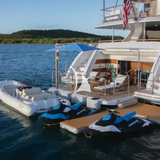 Swim platform & beach club
