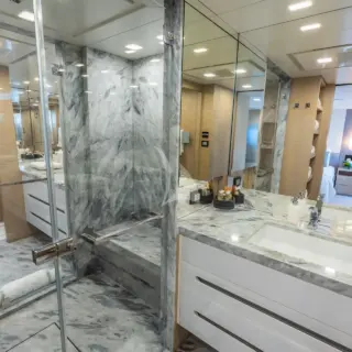 'H - Master Bath His/Her Side