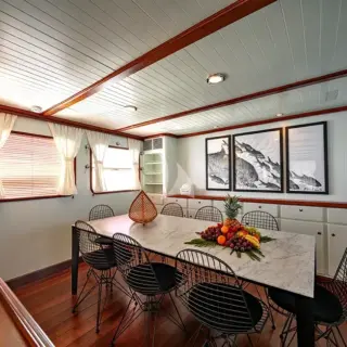 Dining area located on the main deck