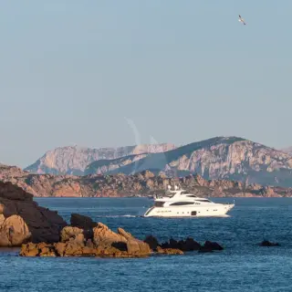 running in Sardinan landscape