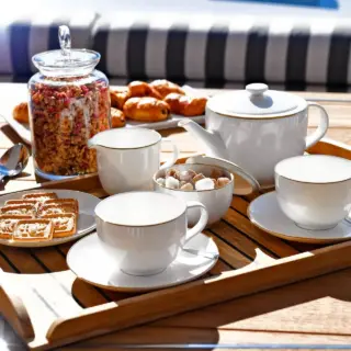 Afternoon tea onboard