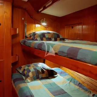Portside forward twin cabin