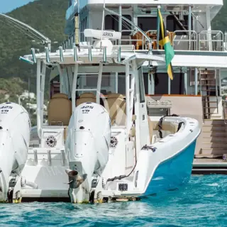 37' Everglades Towed tender - with Seakeeper stabilization
