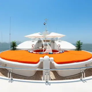 Sun deck jacuzzi