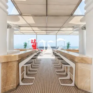 Sun deck bar
