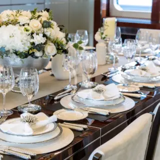 Main Deck Formal Dining Tablescape
