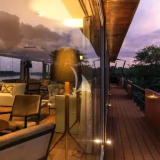 Indoor lounge and bar