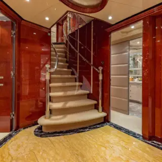 Stairs leading below deck