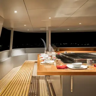 Sun Deck Teppanyaki set up
