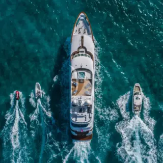 Profile with toys from above