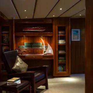 Master office, just off dining area
