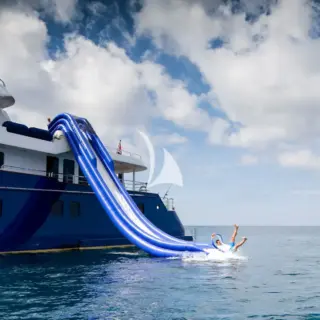 Fun inflatable slide