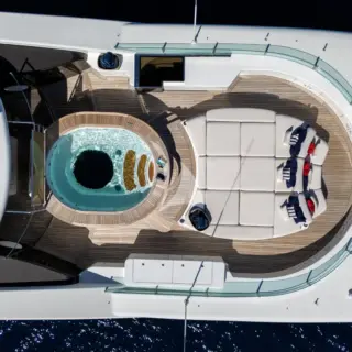 Sun deck jacuzzi