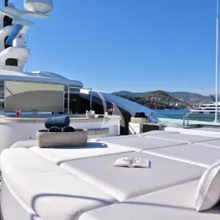 Sun deck with outdoor cinema