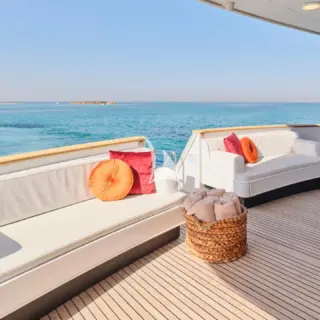 Aft deck sofas