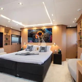 Master cabin on main deck