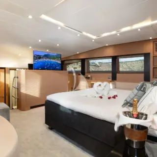 Master cabin on main deck