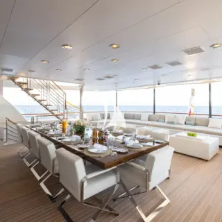 Bridge deck aft dining