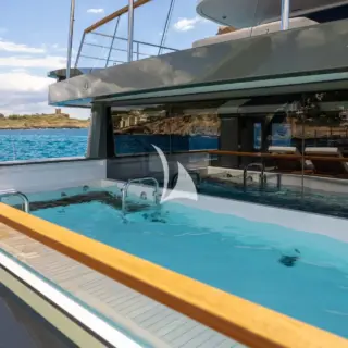 Infinity pool on main deck