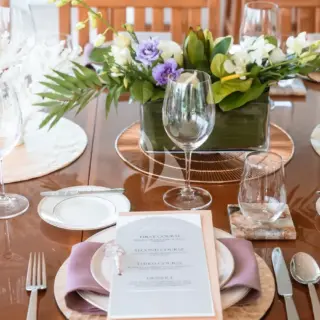 Main Aft Deck Dining Tablescape