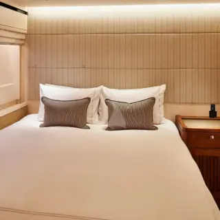 Stbd guest convertible stateroom showing double layout