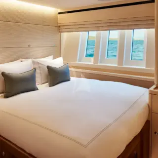 Port guest convertible stateroom showing double layout
