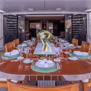 Bridge deck aft dining