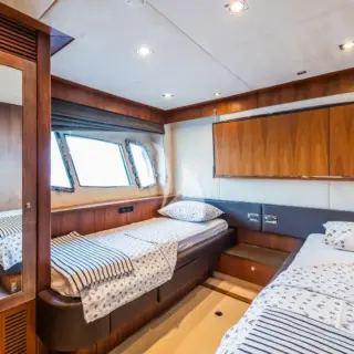 Port side Twin cabin