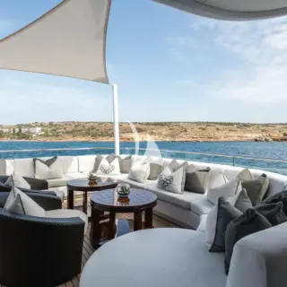 Bridge deck seating area