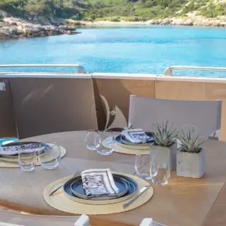 Aft Deck Dining Area