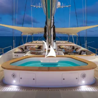 Sun deck jacuzzi