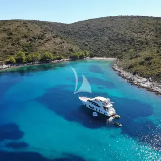 At anchor in bay