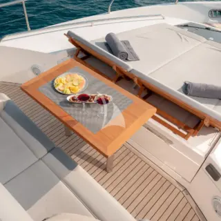 Forward deck table