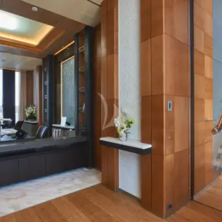Unique double height master office