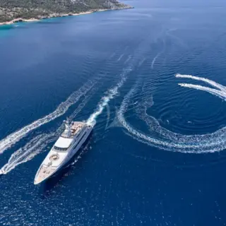 Aerial View with jet skis