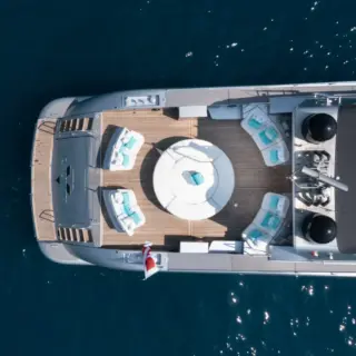 M/Y LAUREN V Aft Sundeck