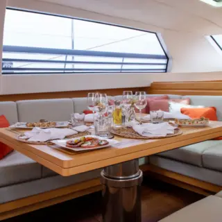 LADY 8 Salon with lounge and dining table