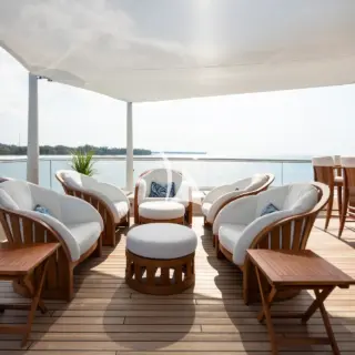 Sundeck seating area