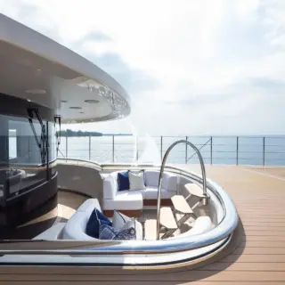 Bridge deck forward seating area