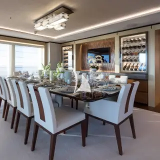 Main deck interior dining