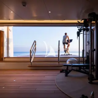 Beach club gym