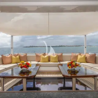 Main deck aft seating area
