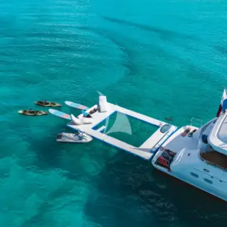 Floating beach club