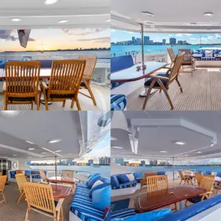 Main deck aft alfresco dining