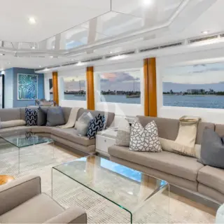 Main salon view to port