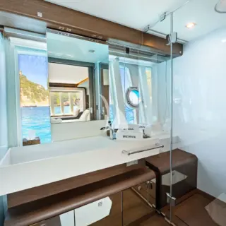 Bathroom master cabin with shower