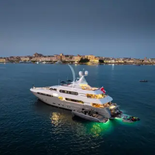 Evening at anchor