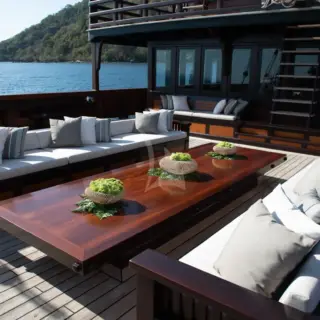 Main deck forward lounge seating