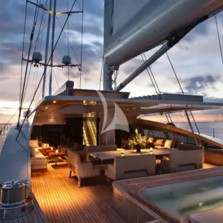 Aft deck by night